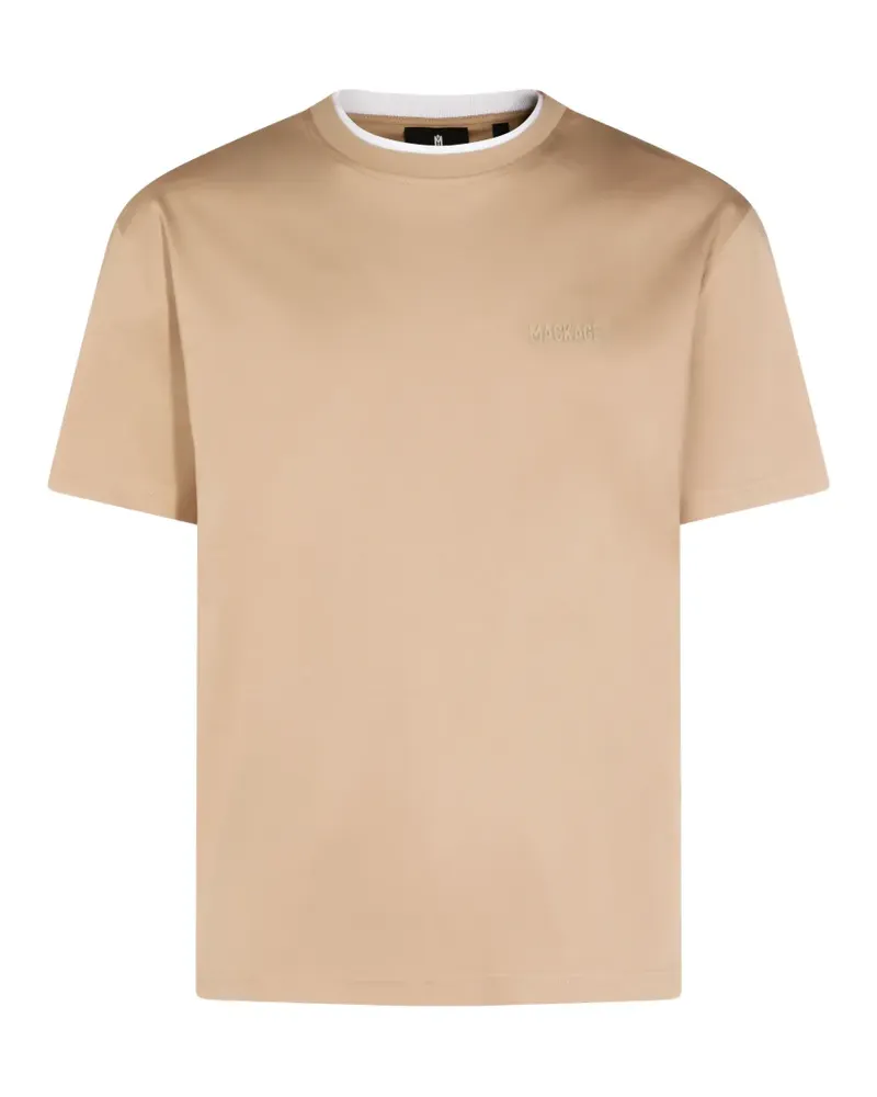 Mackage RundhalsT-Shirt im Layering-Look - Nude Nude