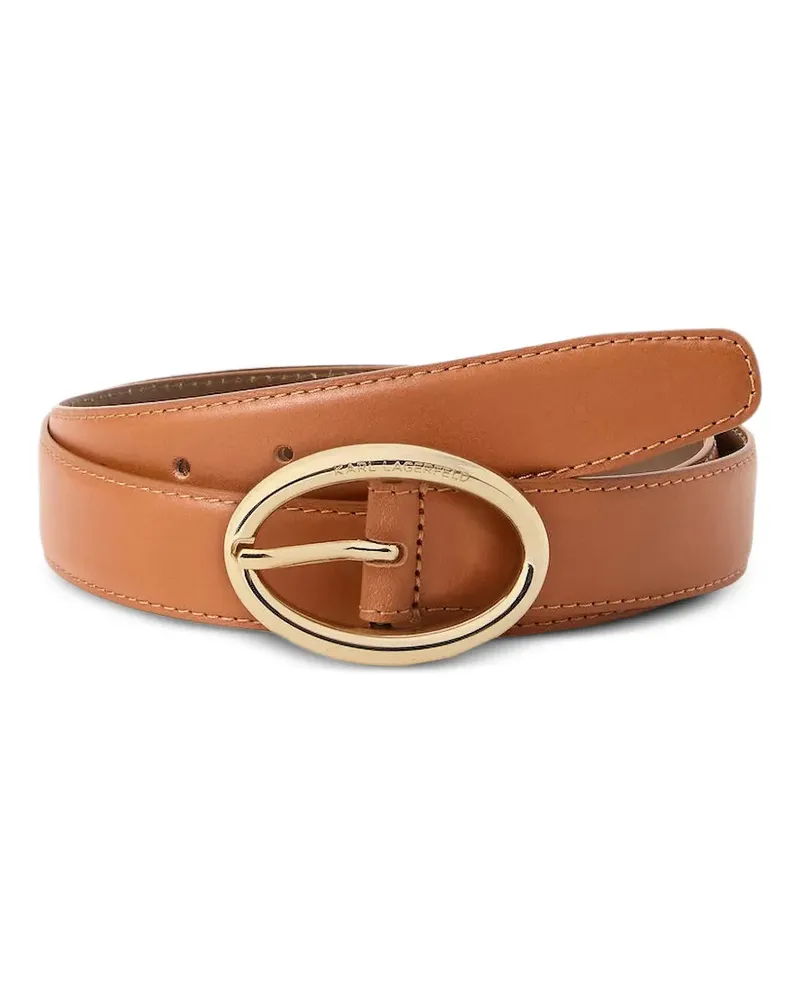 Karl Lagerfeld Schnallengürtel aus Leder - Nude Nude