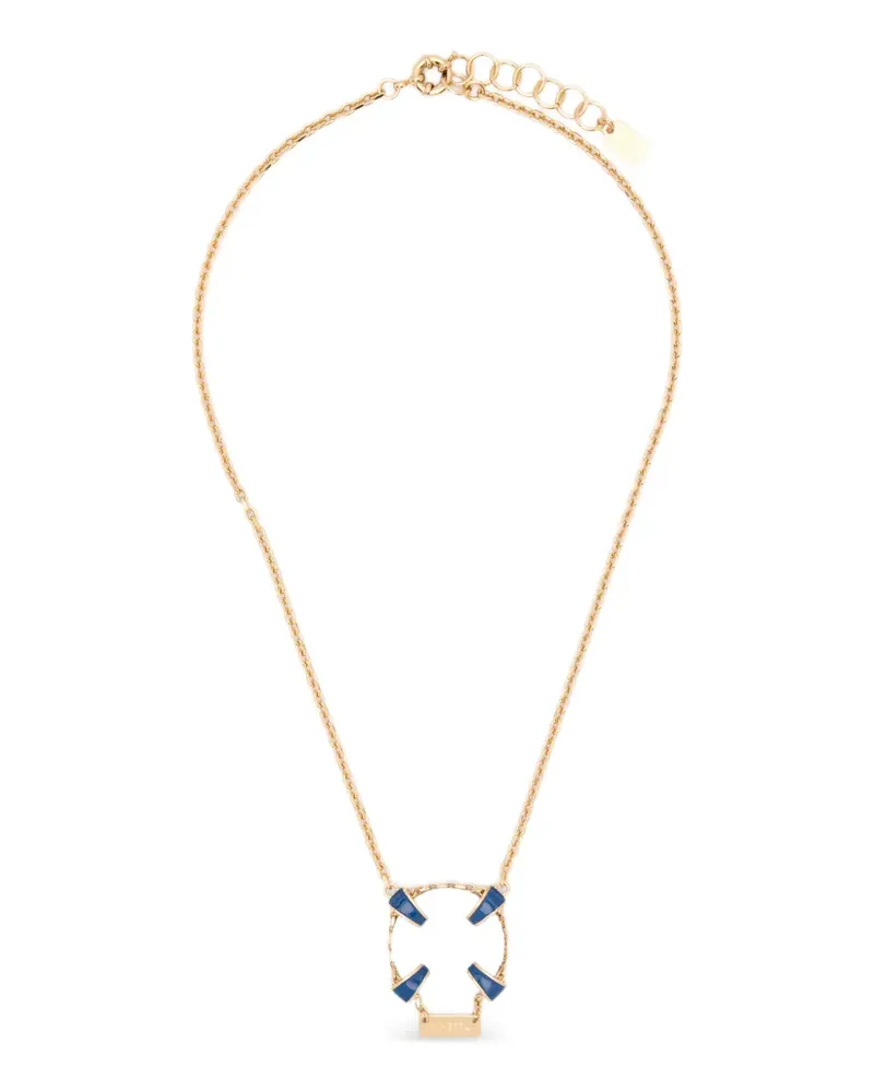 Vivetta lifebuoy-pendant necklace - Gold Gold