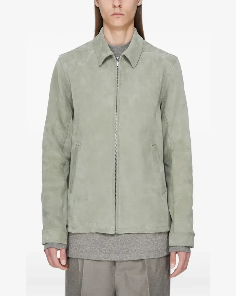 Rick Owens Wildlederjacke mit Reißverschluss - Grau Grau