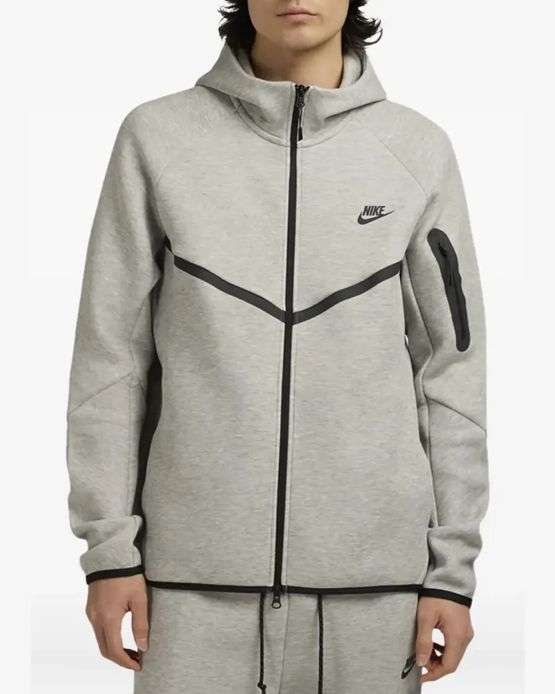 Nike Tech Hoodie mit Reißverschluss - Grau Grau