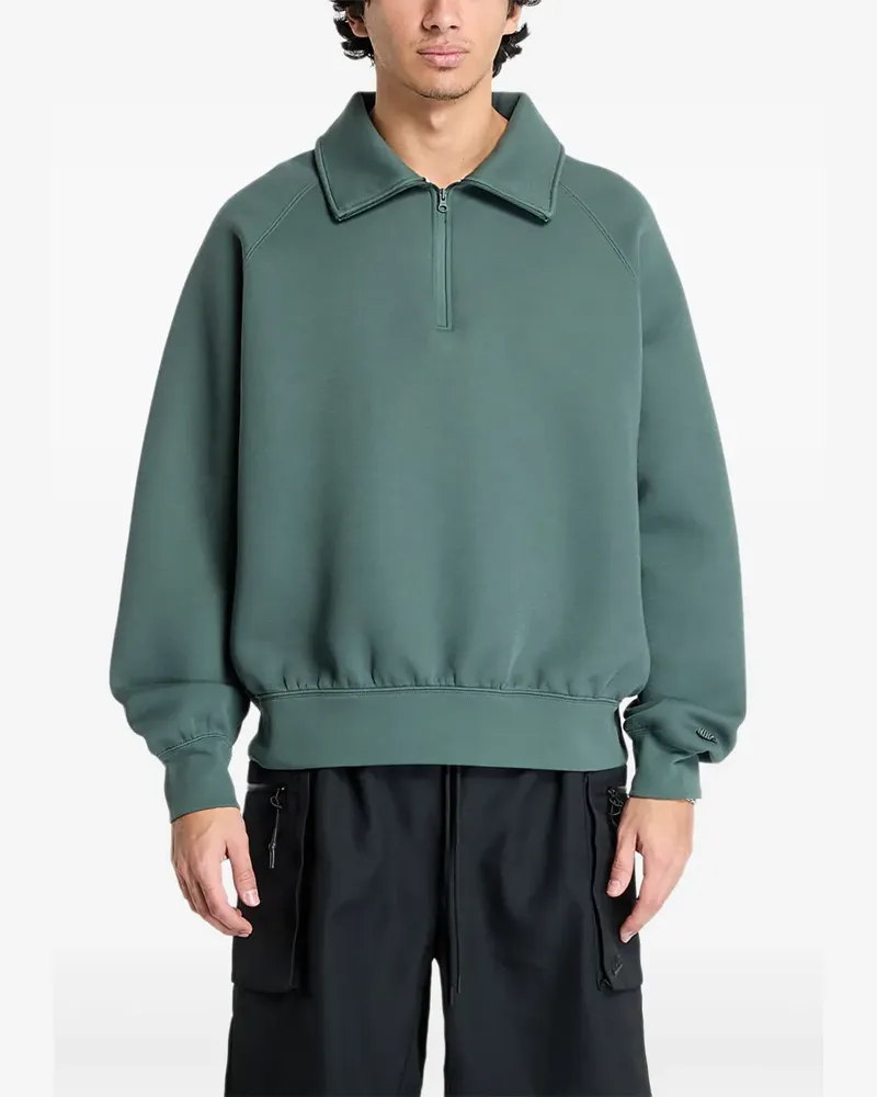 Nike Pullover mit kurzem Reißverschlusskragen - Grün Grün