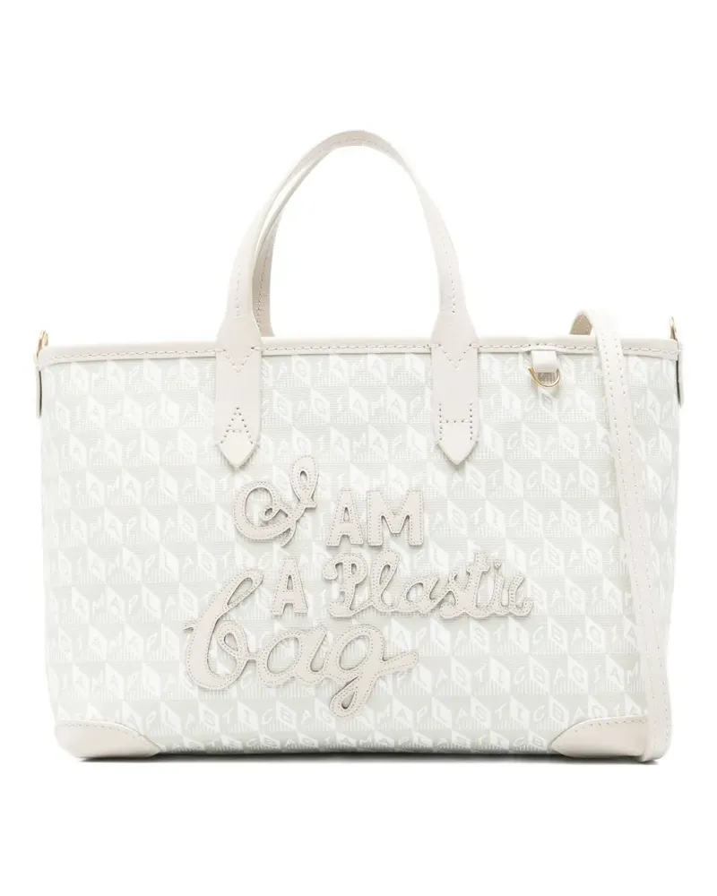 Anya Hindmarch I Am A Plastic Bag XS Handtasche - Nude Nude