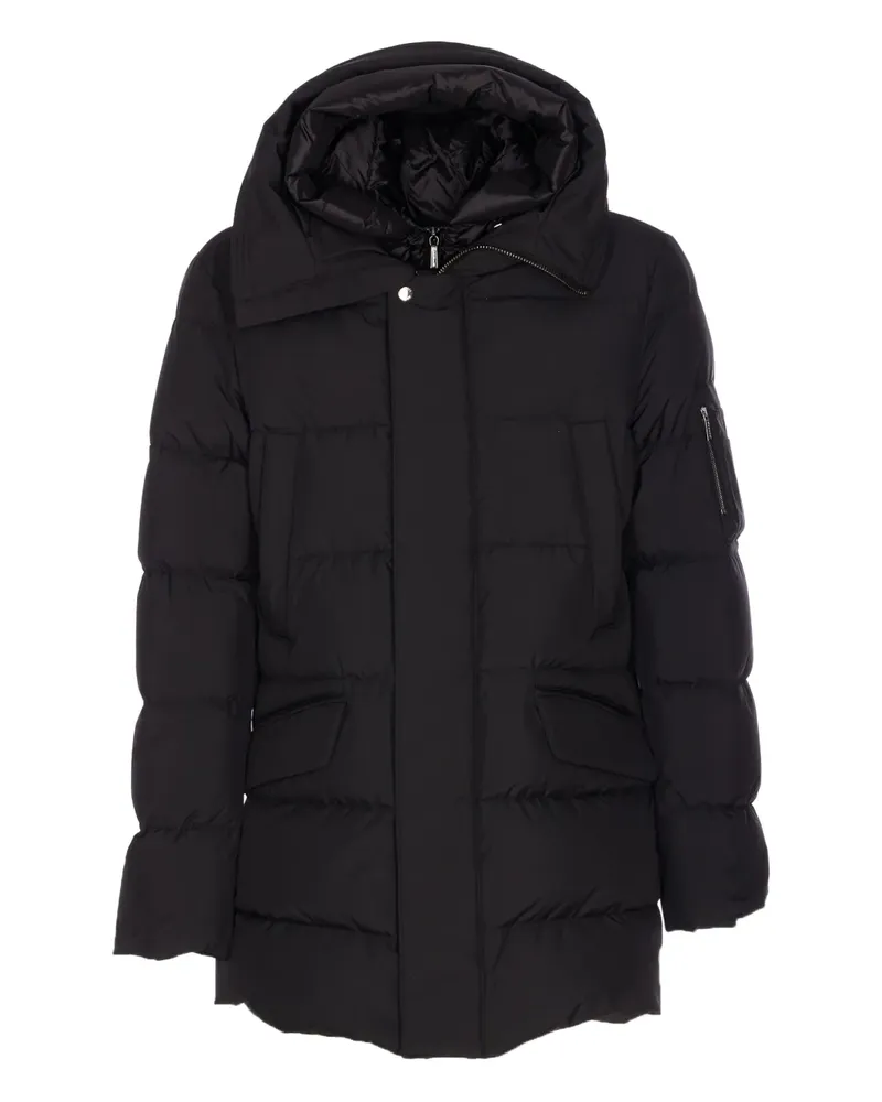 MOORER Gefütterte Kapuzenjacke - Schwarz Schwarz