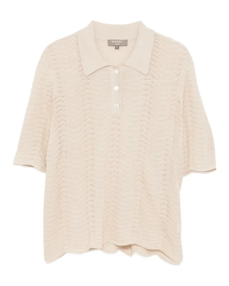 N.Peal Waverly Poloshirt - Nude Nude