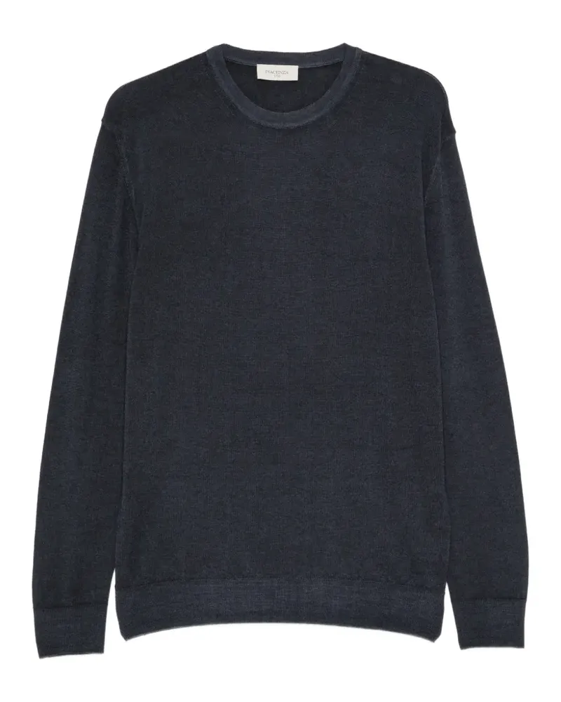 Piacenza Cashmere Pullover mit Rundhalsausschnitt - Blau Blau