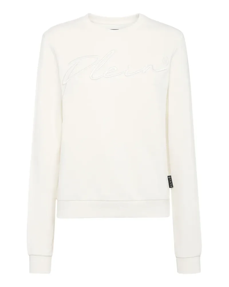 Philipp Plein Signature embroidered sweatshirt - Weiß Weiß