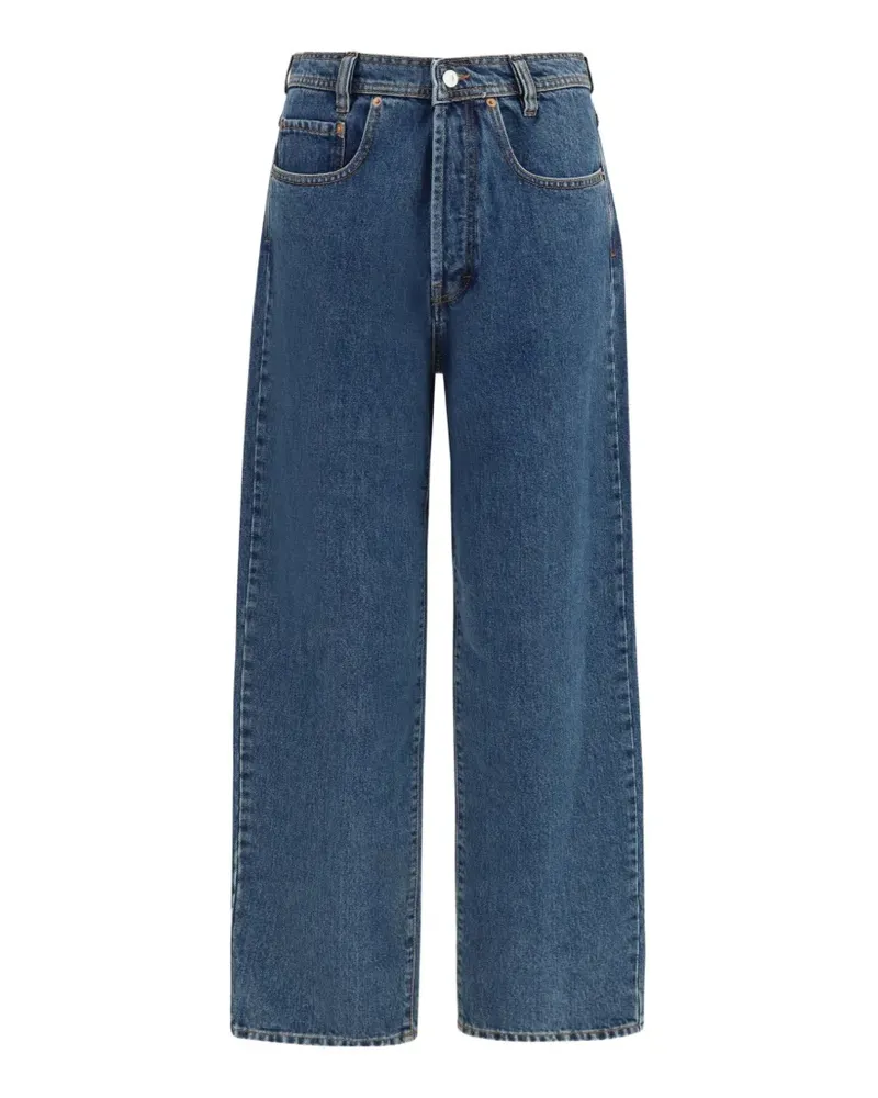 Magliano logo-patch belt-loop jeans - Blau Blau