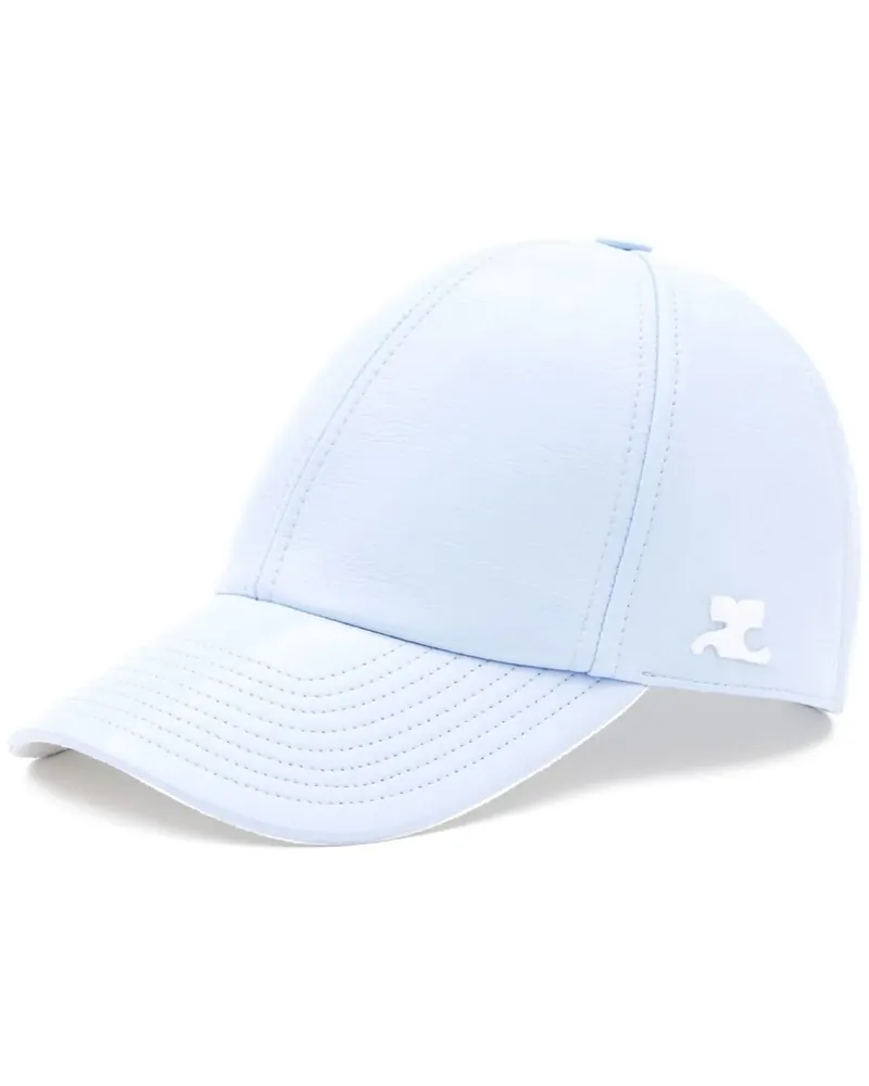 Courrèges Baseballkappe mit Logo-Patch - Blau Blau