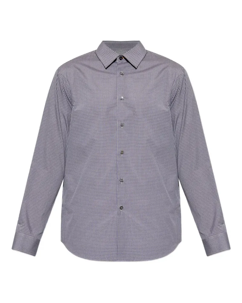 Paul Smith checked-pattern shirt - Violett Violett