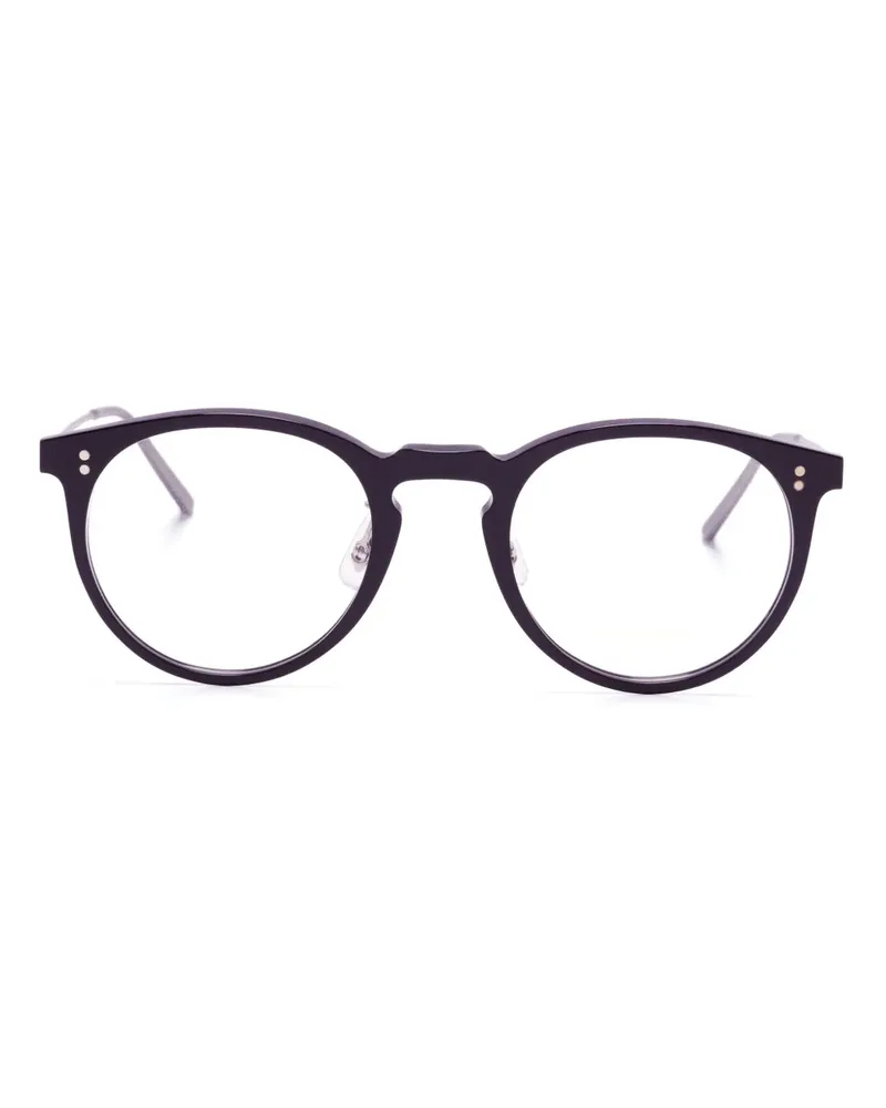 Oliver Peoples Orrison Brille mit rundem Gestell - Schwarz Schwarz