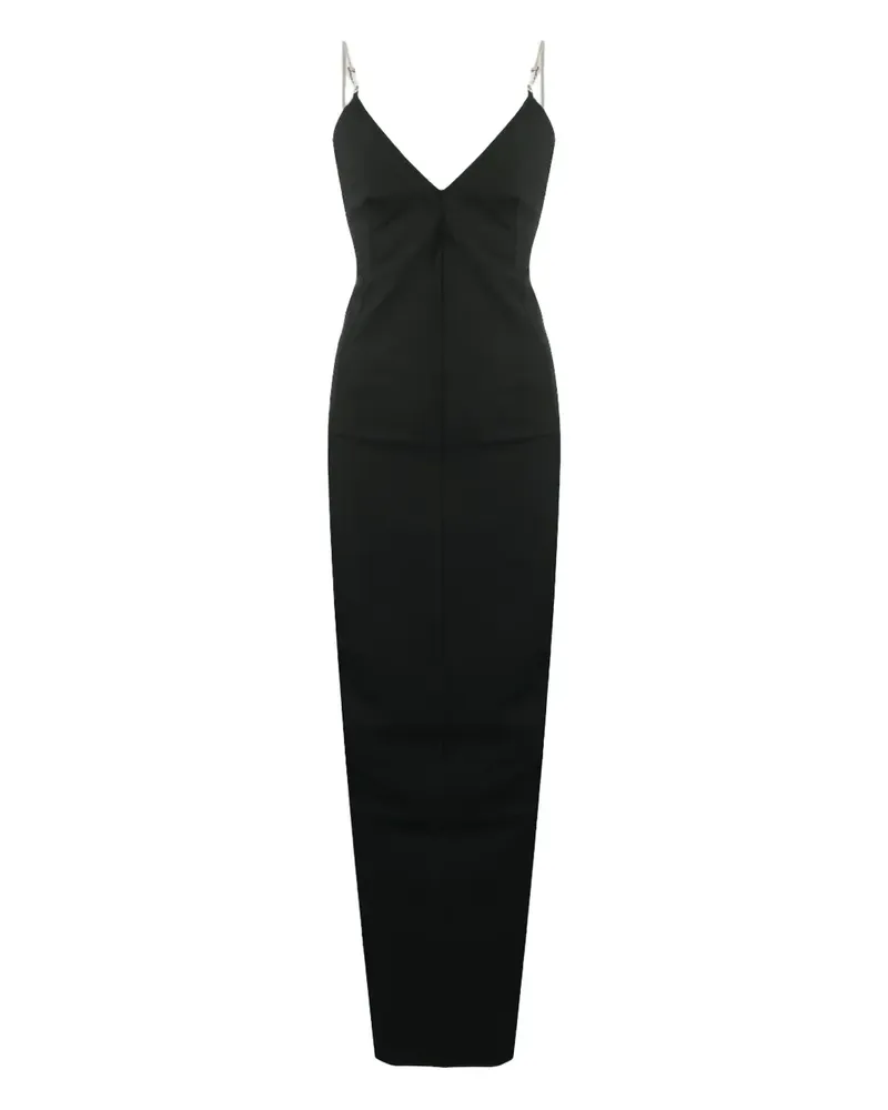 Rick Owens Maxikleid mit Kettenträgern - Schwarz Schwarz