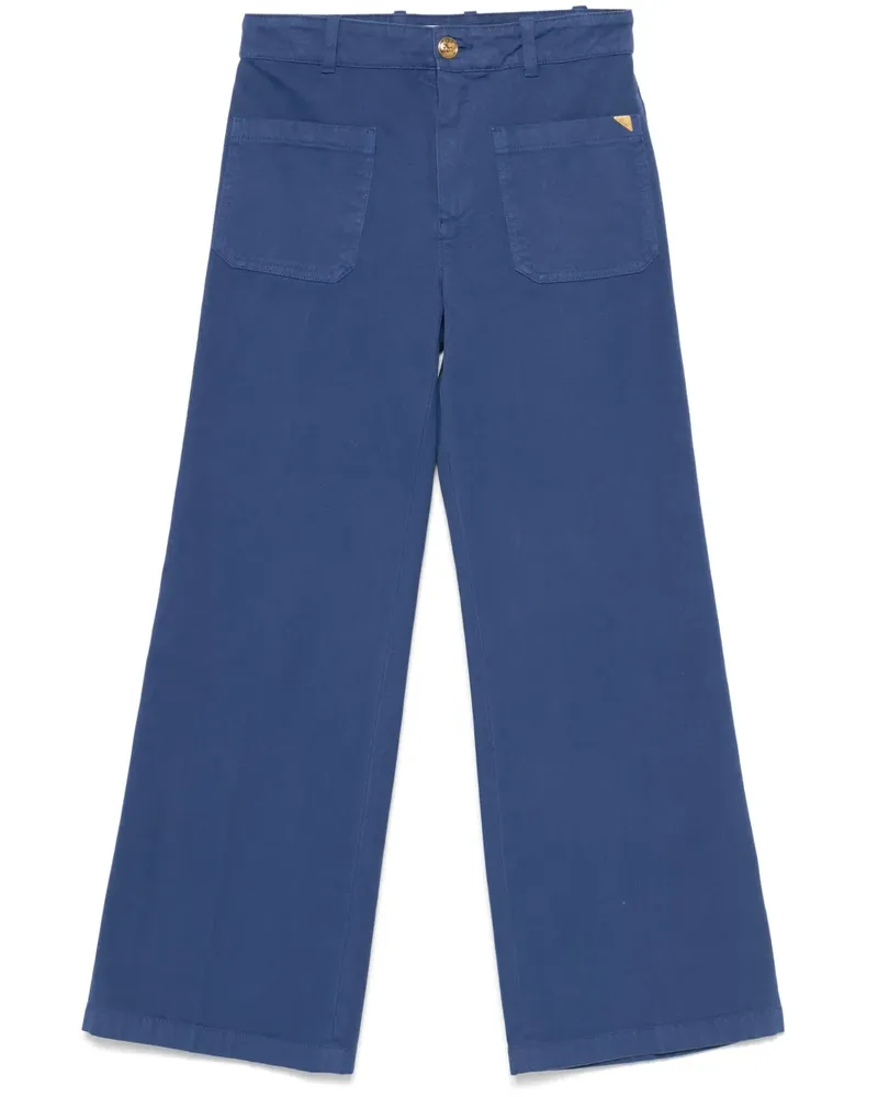 Chloé Klassische Cropped-Hose - Blau Blau