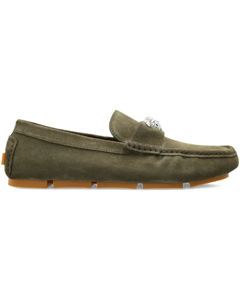 Versace La Medusa suede loafers - Grün Grün