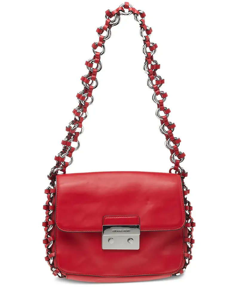 Michael Kors Pre-owned Piper Schultertasche aus Leder - Rot Rot