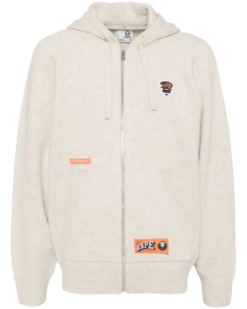 BAPE Cardigan mit Moonface-Logo - Grau Grau