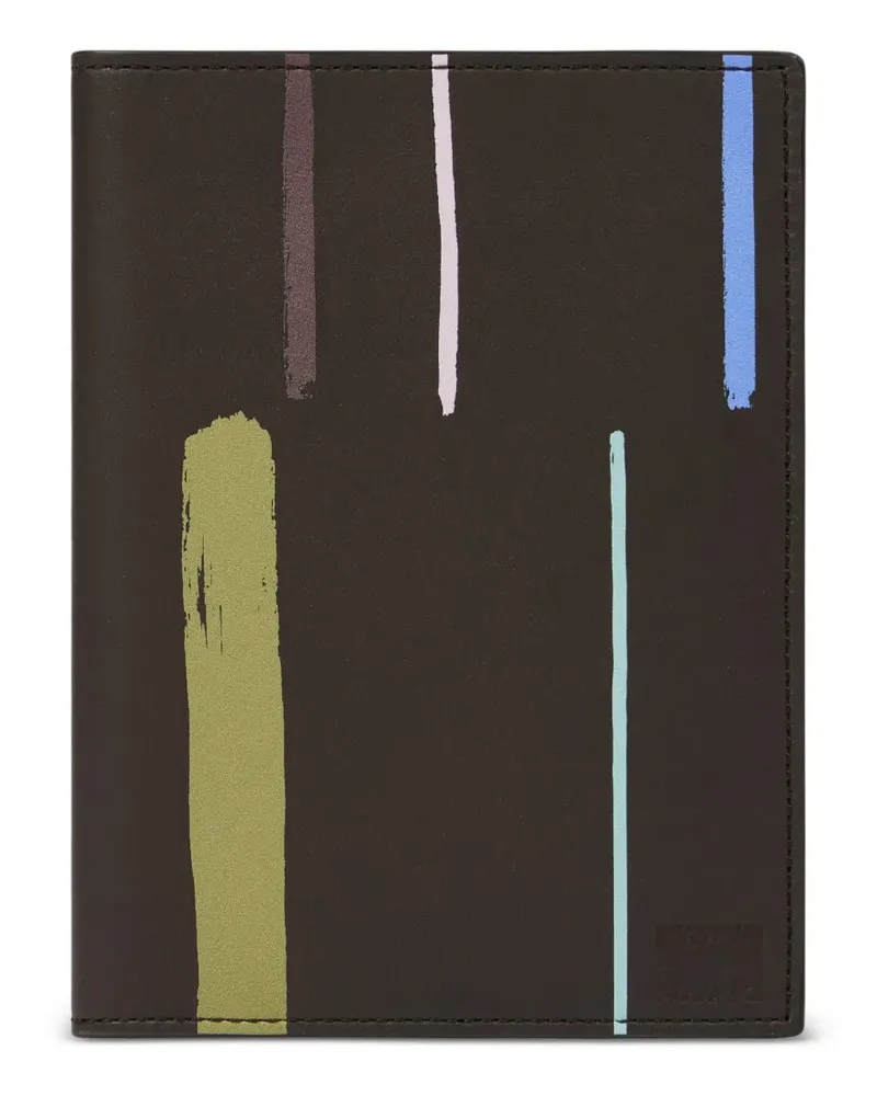 Paul Smith Gestreiftes Pass-Etui - Braun Braun