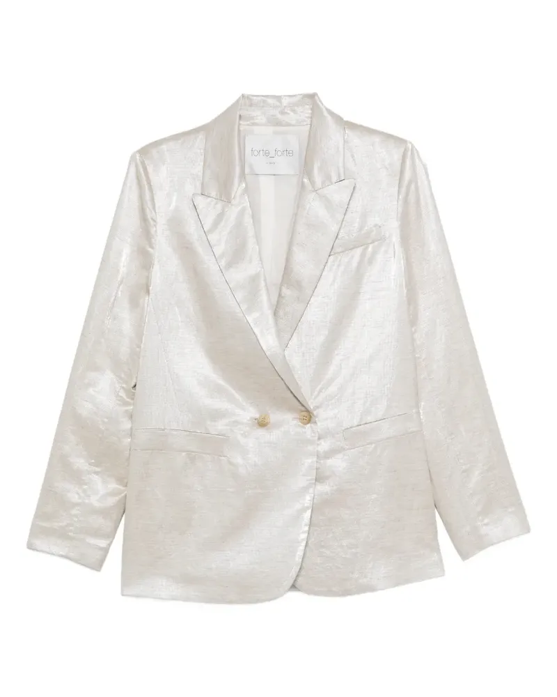 forte_forte Doppelreihiges Sakko - Nude Nude