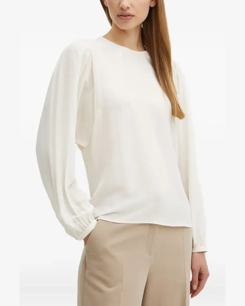 HUGO BOSS Bluse mit Puffärmeln - Nude Nude