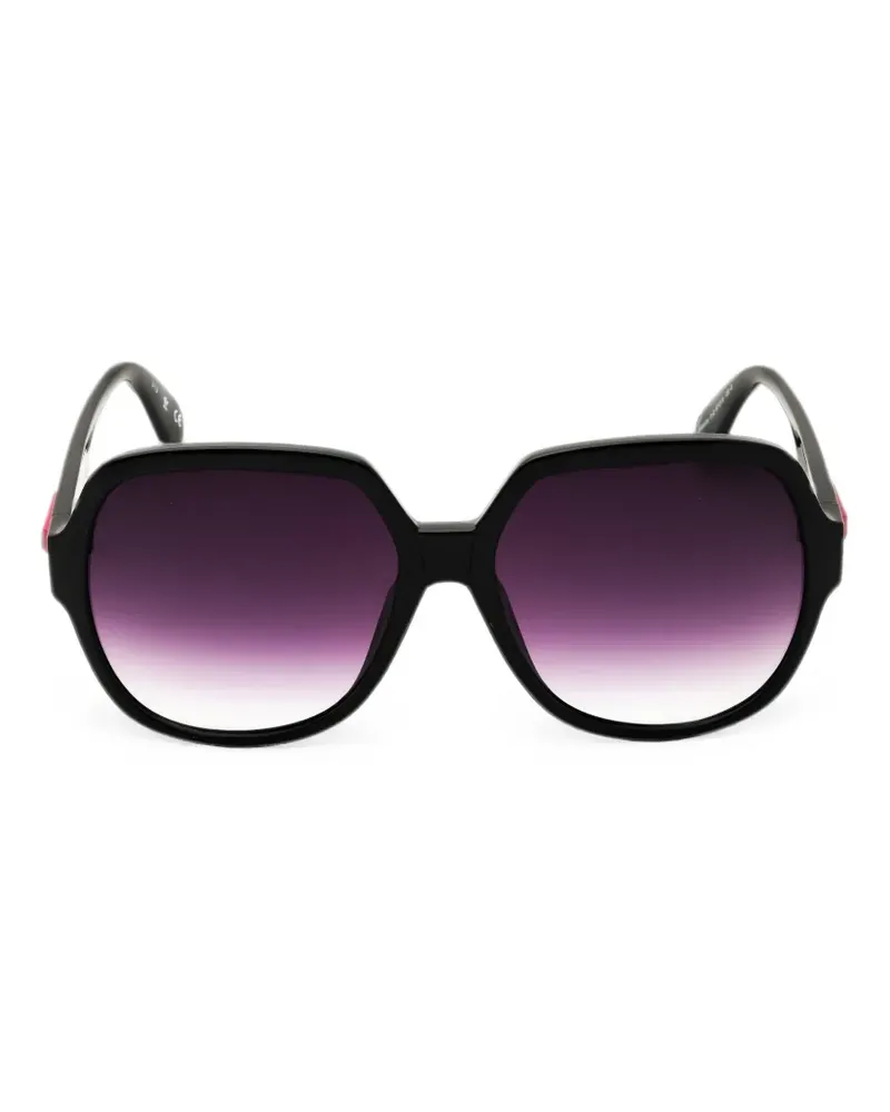 adidas oversized geometric-frame sunglasses - Schwarz Schwarz