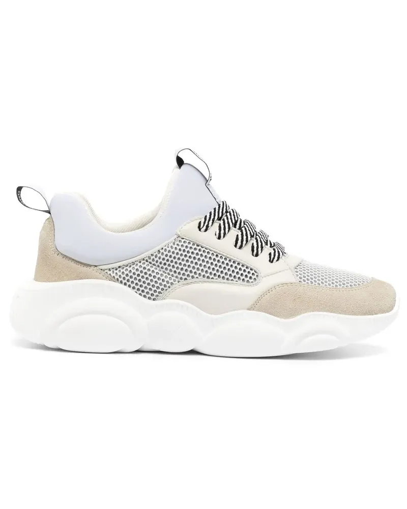 Moschino Sneakers mit Teddy - Weiß Weiß