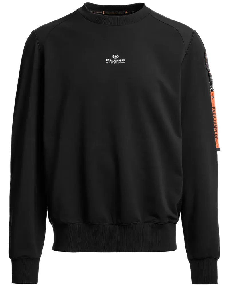 Parajumpers Sweatshirt mit Logo-Patch - Schwarz Schwarz