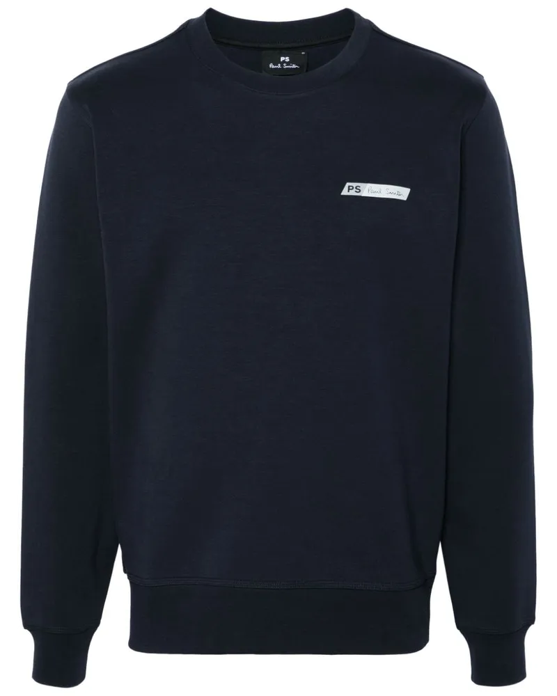 Paul Smith Sweatshirt mit rundem Ausschnitt Blau