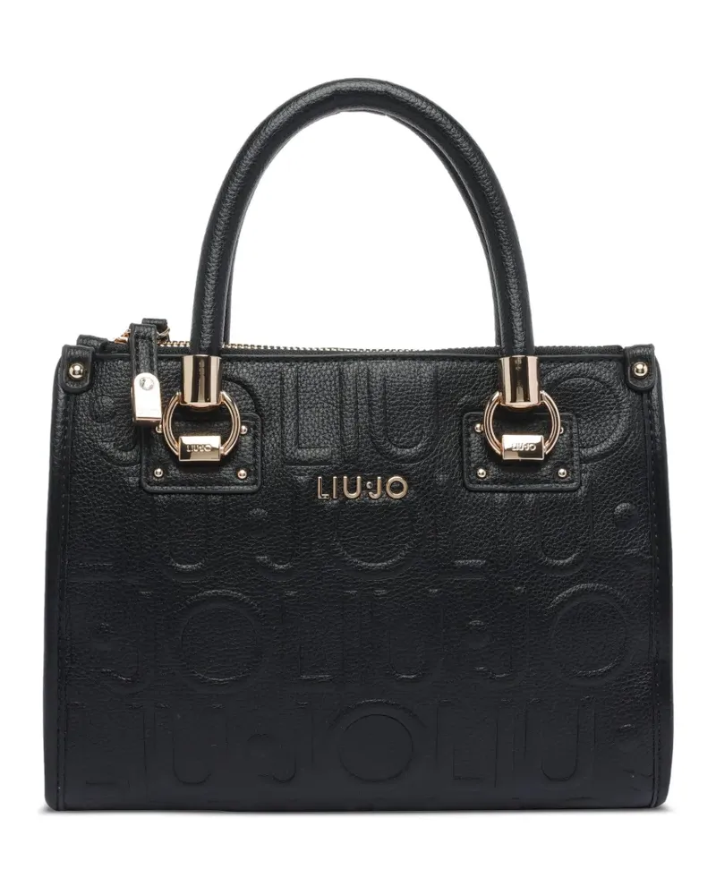 Liu Jo Shopper mit Logo-Prägung - Schwarz Schwarz