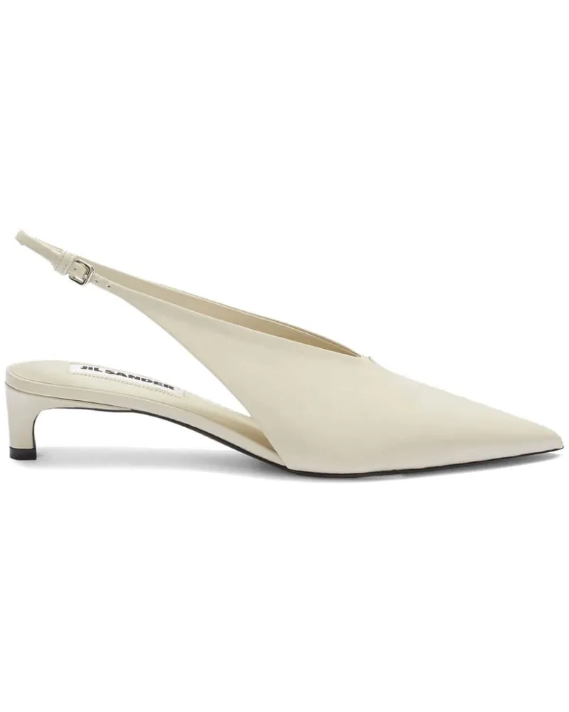 Jil Sander Spitze Slingback-Pumps - Nude Nude
