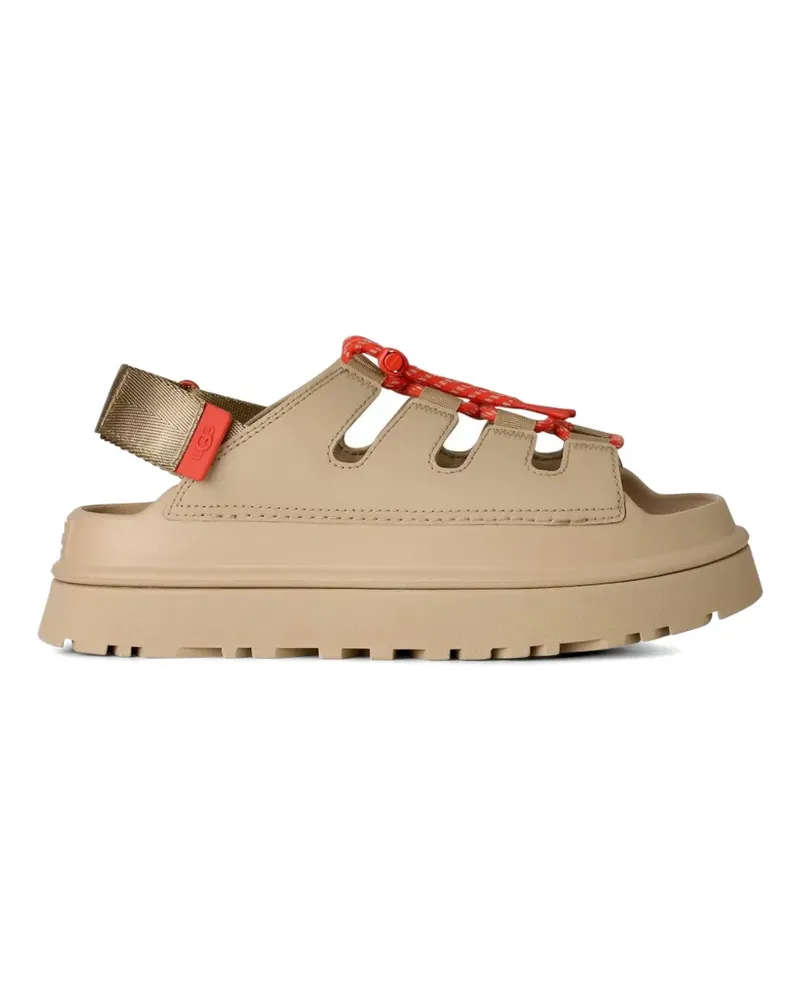 UGG Flache Sandalen mit Logo-Patch - Nude Nude