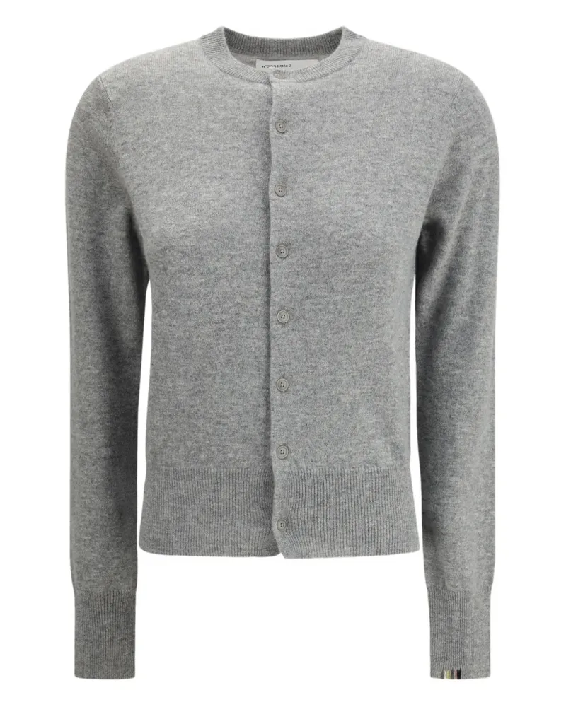 extreme cashmere button-fastening cardigan - Grau Grau