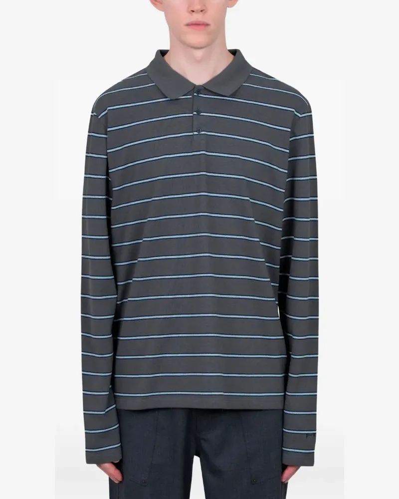 Paloma Wool Gestreiftes Coty Poloshirt - Grau Grau