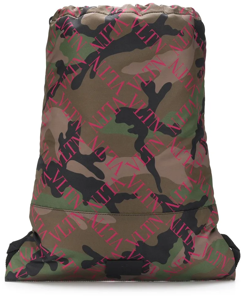 Valentino Garavani Rucksack mit Kordelzug - Grün Grün