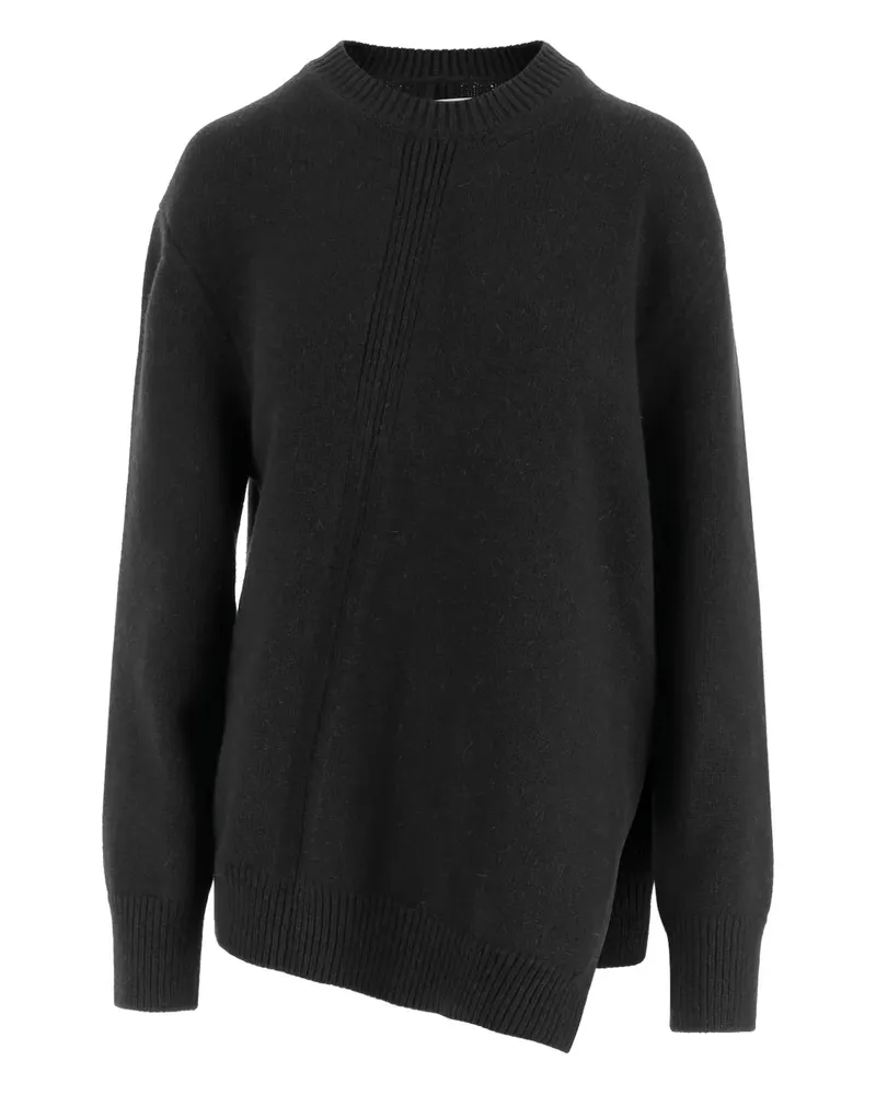 Jil Sander Asymmetrischer Pullover - Schwarz Schwarz