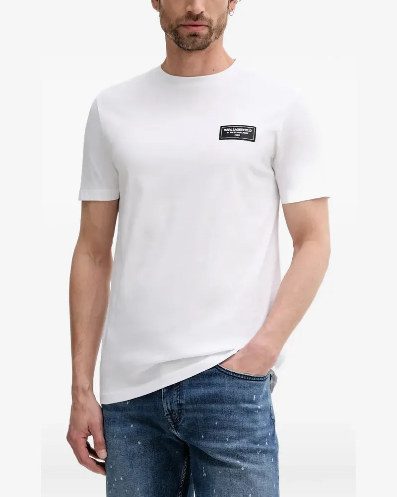Karl Lagerfeld Rue Saint-Guillaume-patch T-shirt - Weiß Weiß