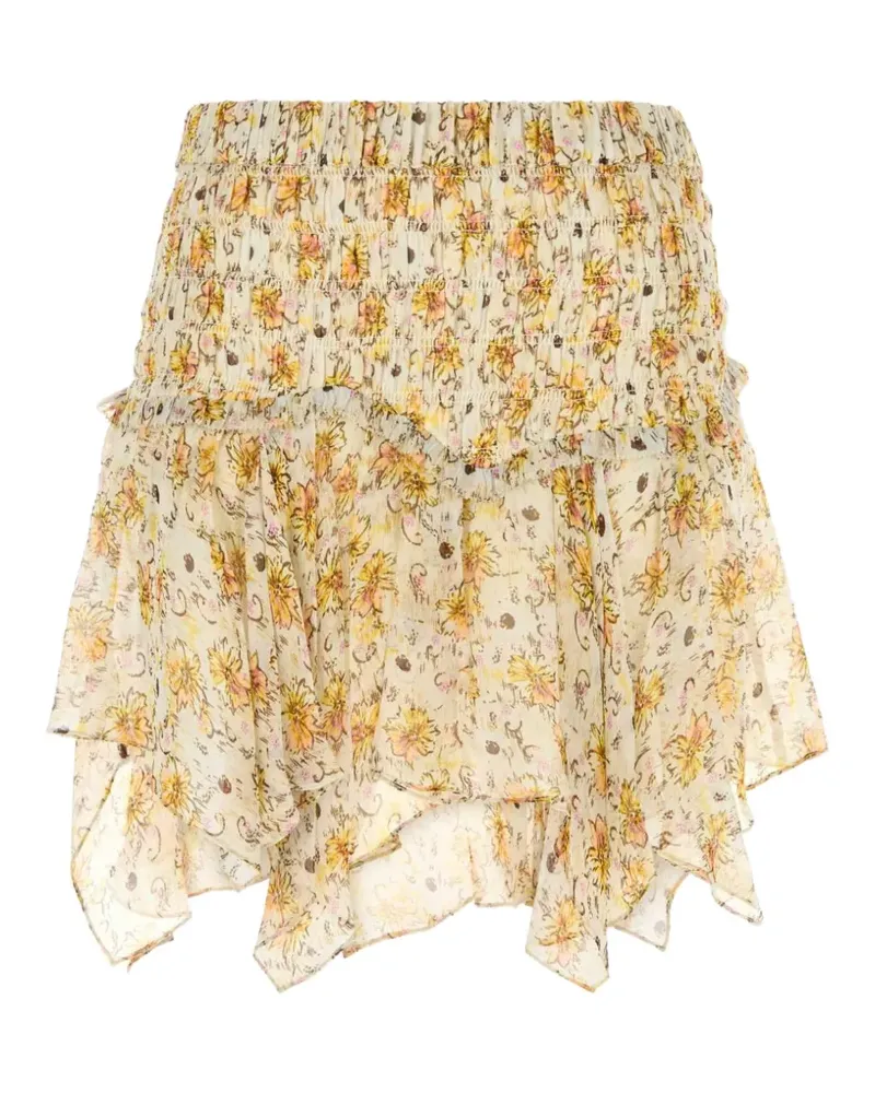Isabel Marant Fiala printed chiffon skirt - Nude Nude