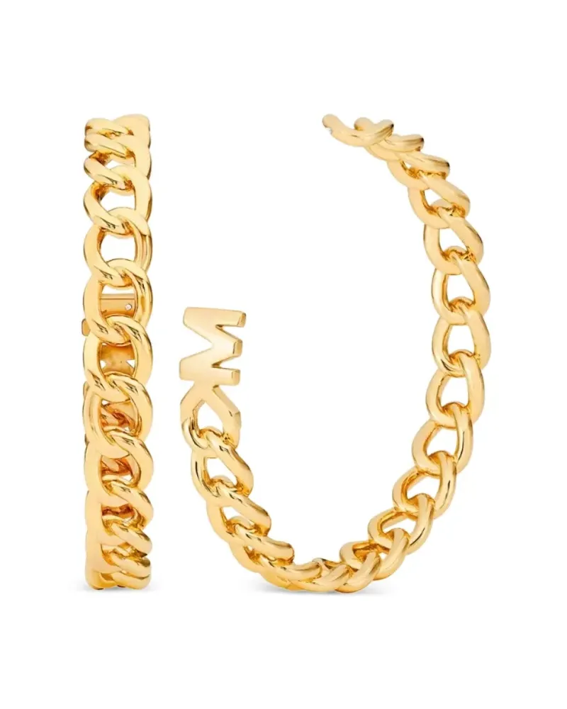 Michael Kors Offene Creolen mit Panzerkette - Gold Gold