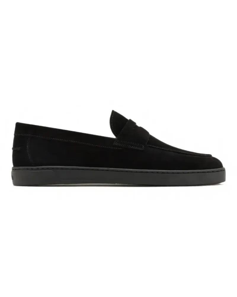 Magnanni suede penny loafers - Schwarz Schwarz
