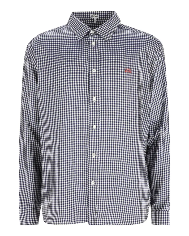 Loewe silk shirt - Blau Blau