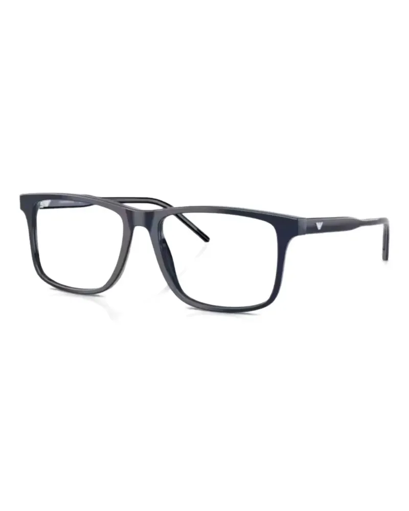 Emporio Armani Brille mit eckigem Gestell - Schwarz Schwarz