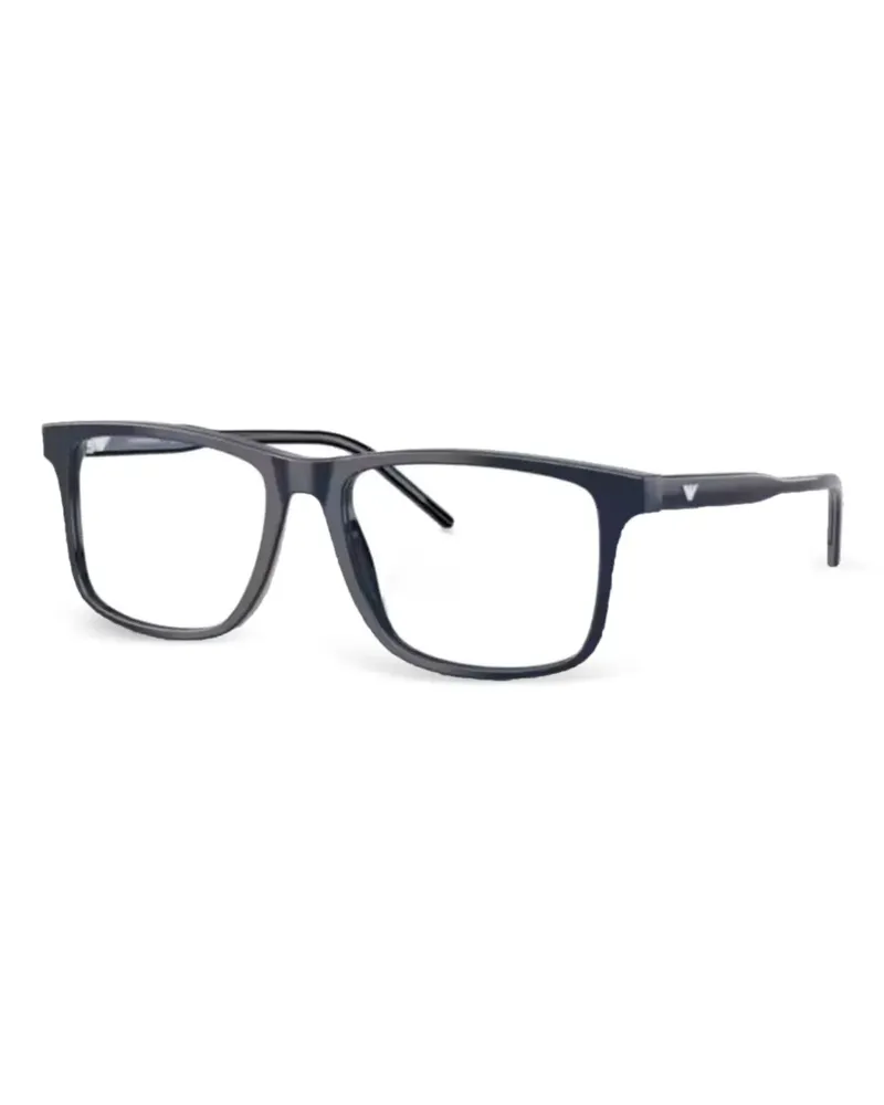 Emporio Armani Brille mit eckigem Gestell - Schwarz Schwarz