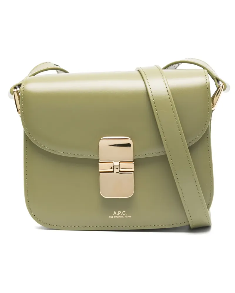 A.P.C. Mini Grace Schultertasche - Grün Grün