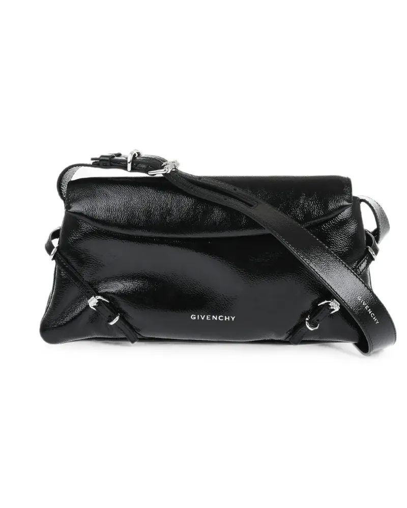 Givenchy buckle-detail leather shoulder bag - Schwarz Schwarz