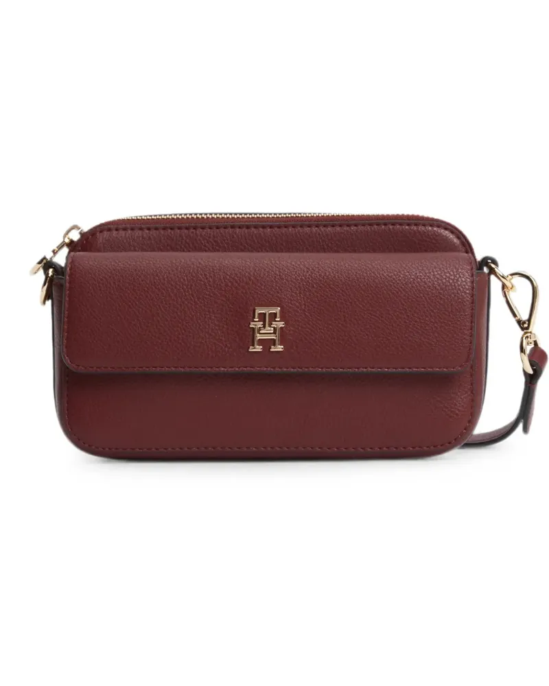 Tommy Hilfiger logo-plaque shoulder bag - Rot Rot