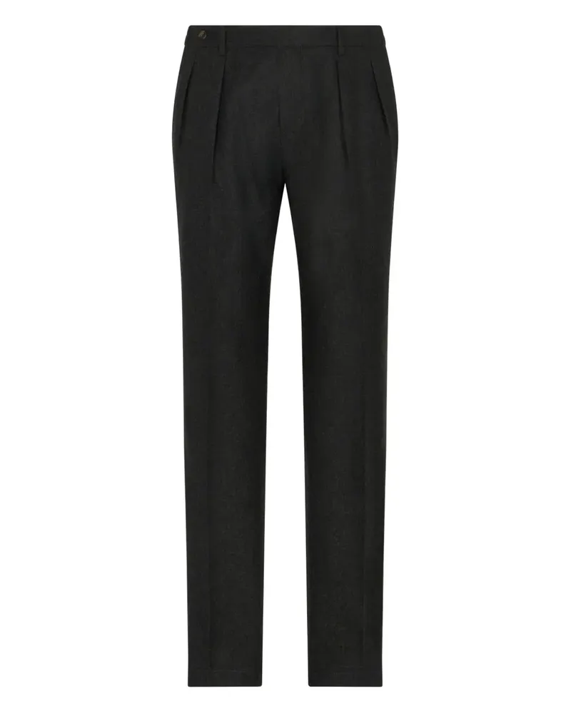 Boglioli Hose mit Bundfalten - Grau Grau