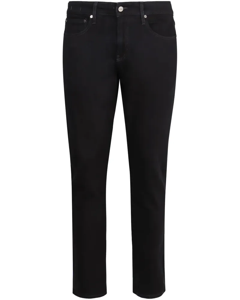 Calvin Klein Klassische Slim-Fit-Jeans - Schwarz Schwarz