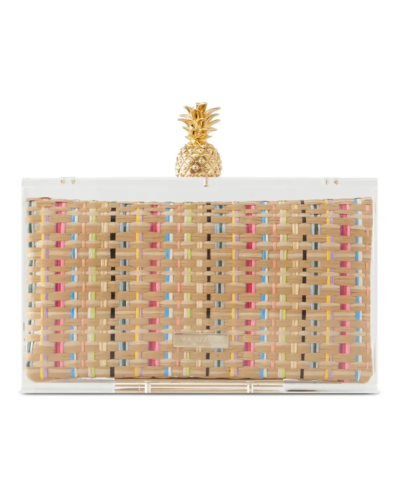 Aquazzura Mustique Clutch - Nude Nude
