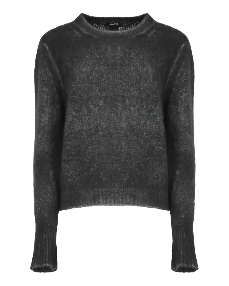 Avant Toi Langärmeliger Pullover - Schwarz Schwarz
