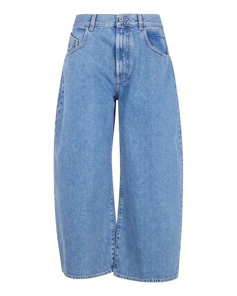 ATTICO Long Pant Cropped-Jeans - Blau Blau
