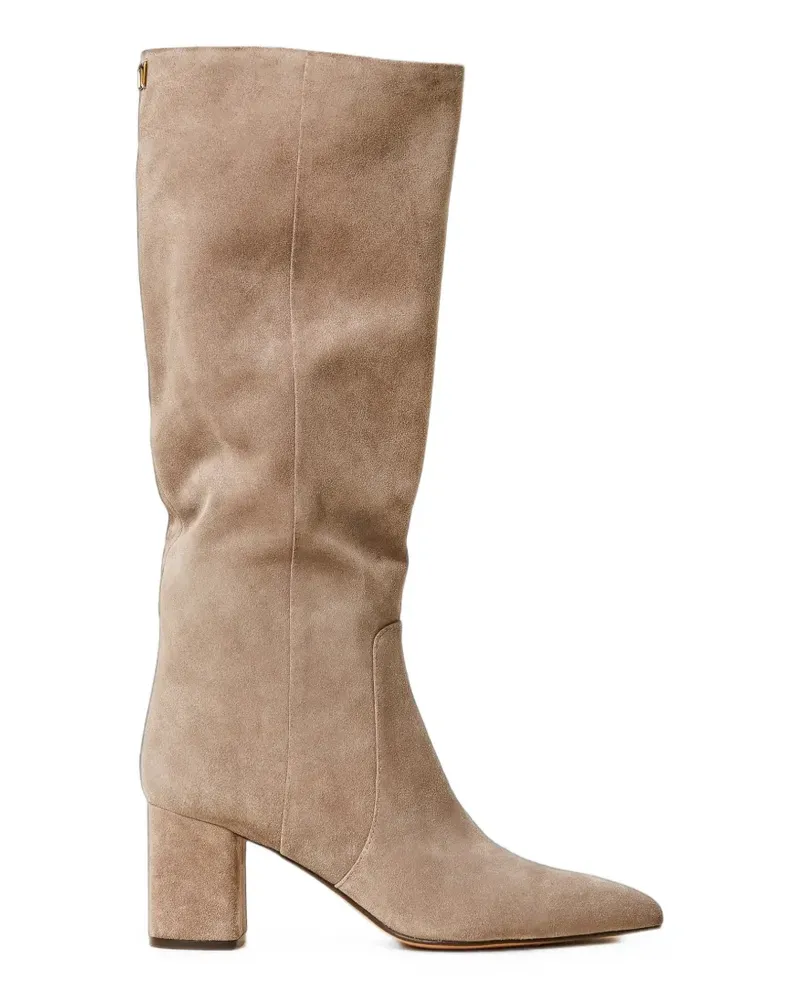 Twin-Set High Stiefel aus Wildleder - Nude Nude